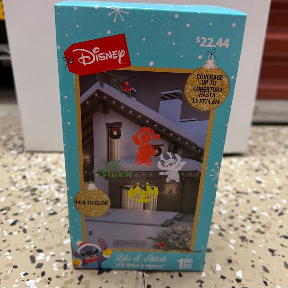 Disney Lilo & Stitch LED Whirl-A-Motion‎ Christmas Holiday Outdoor Projector